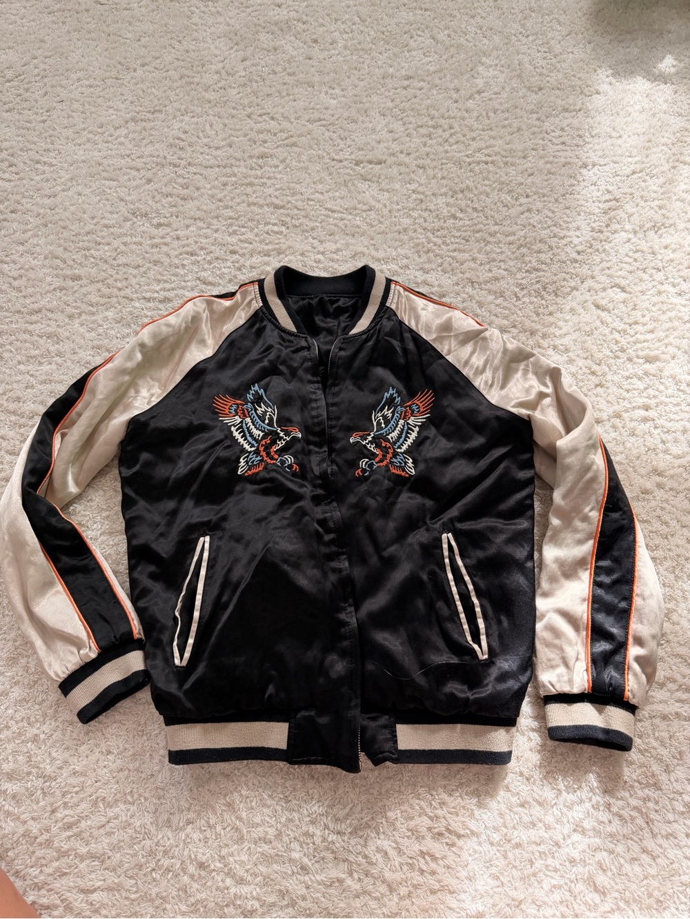 Topman reversible eagle bomber jacket